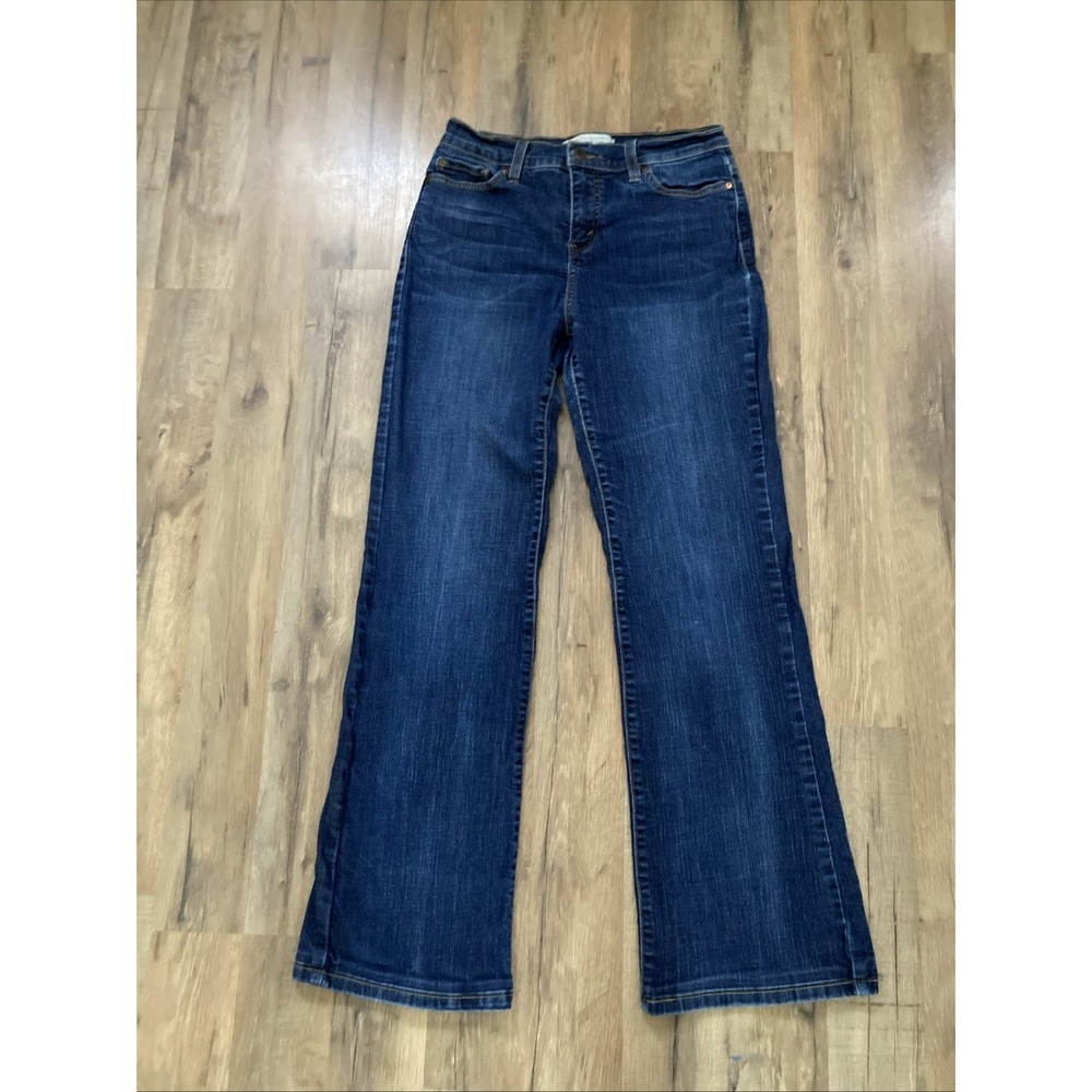 Levi 512 Perfectly Slimming Bootcut Jeans Size 8 Dark Wash Y2k Style Jeans 2010